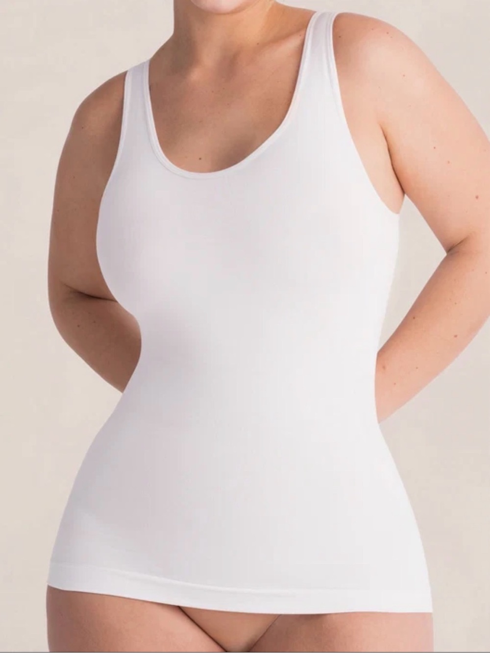 Shapermint Essentials All Day Every Day Tank Cami White